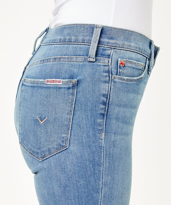 Hudson Blair High Rise Skinny Ankle Jeans In Open Blue Size 31 $176