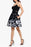 Xscape Women's Floral Fit & Flare Cocktail Black-Ivory Dress Size 8