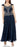 J Kara women's  Navy Blue Beaded Chiffon maxi Dress Size 12 in navy $299