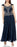 Robe longue en mousseline de soie perlée bleu marine J Kara pour femmes Taille 12 en bleu marine 299 $