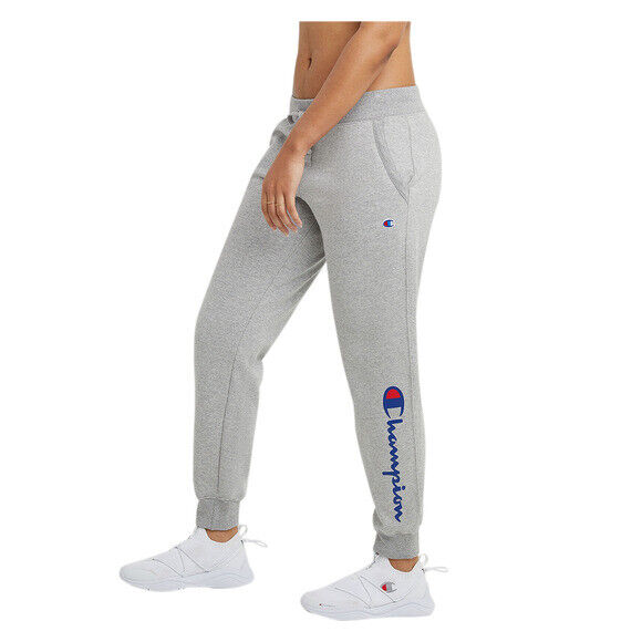 Champion Powerblend Jogger Sweatpants In Oxford Grey Size XL