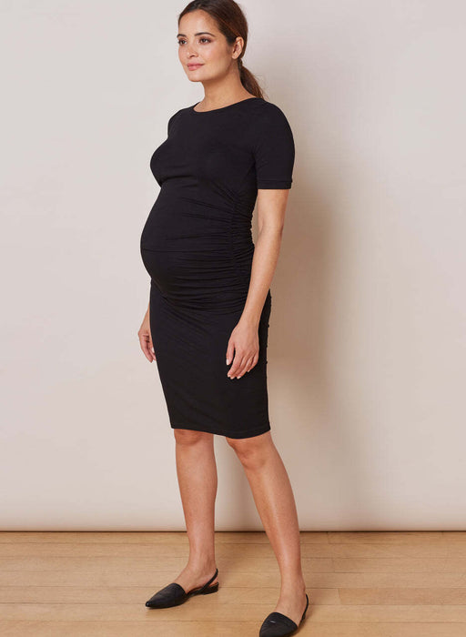 Isabella Oliver Ruched T Shirt Casual Maternity Dress Size 4 made in europe