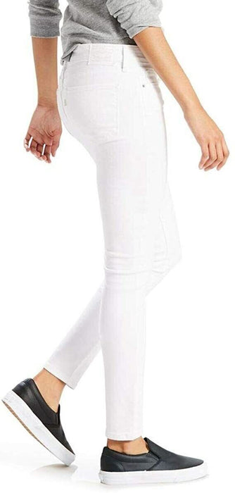 Levi's Women 711 Mid Rise Skinny Jeans 277610 Soft Clean White, 27 L30 4 Medium