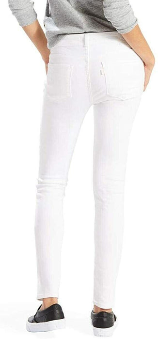 Levi's Women 711 Mid Rise Skinny Jeans 277610 Soft Clean White, 27 L30 4 Medium