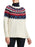 Chaps Andrea Fair Isle Nordic Yoke Knit Sweater Ivoire Taille Petite S