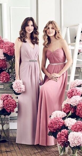 Jenny Packham Bridesmaid sleeveless Dessy style JP1002 Size 6 in blush