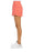 BP. Short en lin mélangé à ourlet à revers en corail brillant orange taille XS