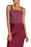 Bobeau Women's Sleeveless Ribbed Marl Tank Sweater Top In Beet Red Size L