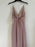 JENNY YOO Farrah Ruffle Skirt Chiffon Gown In Whipped Apricot size 6