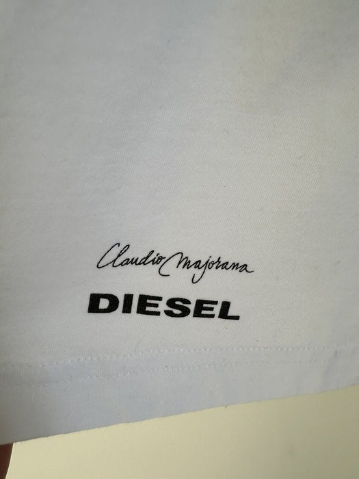 Diesel Diesel T Just SP Short Sleeve T-Shirt size M in white