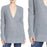 BP Women's Oversized V-Neck Sweater Heather Grey Size XS