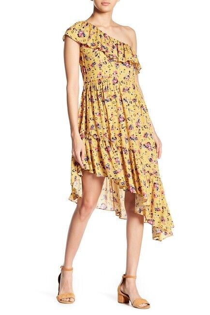 Banjara One Shoulder Summer Floral Dress Size M $120