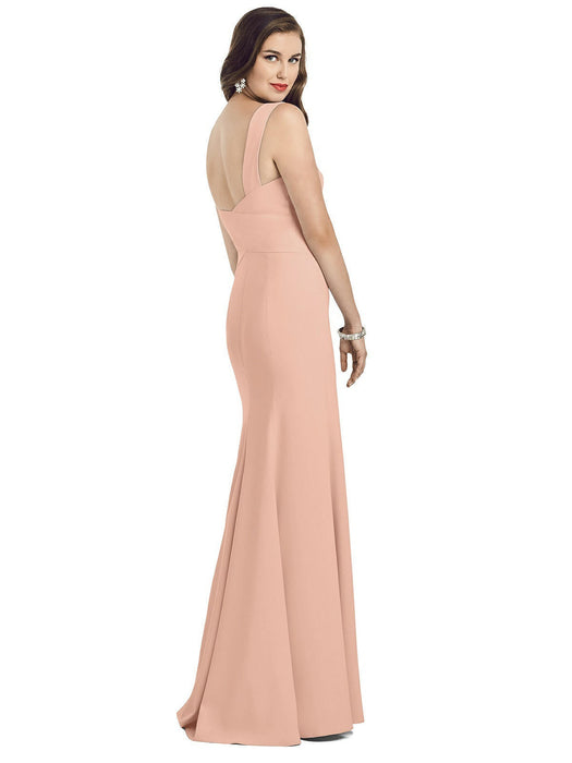 Dessy Collection Sleeveless Seamed Bodice Trumpet Gown Size 14 $280
