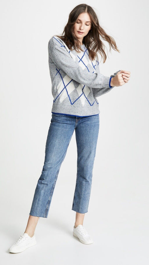 Cupcakes and Cashmere Women's Indy long sleeve Sweater in Heather Grey M $119