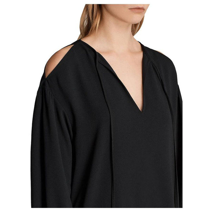 All Saints Aster Short Dress In New Black Size S