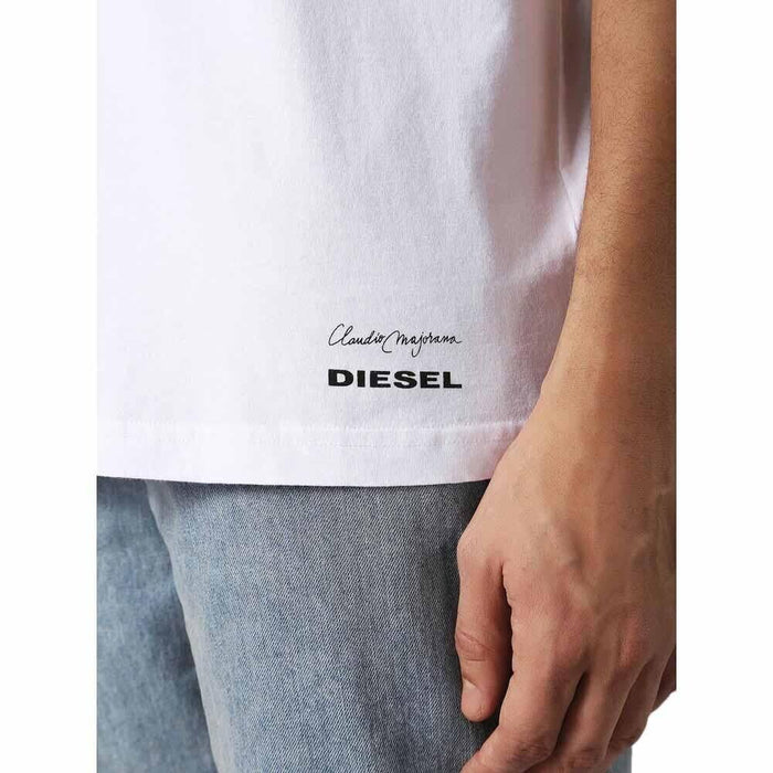 Diesel Diesel T Just SP Short Sleeve T-Shirt size M in white