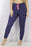 Jaclyn Intimates Women Polka Dots Drawstring Pyjama Pants Navy Size S