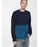 DIESEL Men Plaid K, Shetl Pull Over Sweater fabriqué en Italie taille M 280 $ en bleu