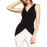 BCBGMAXAZRIA Sleeveless Wrap Front Tunic Top In Black Crisscross Size XS $188