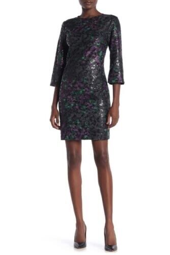 Trina Trina Turk Perforated Dress In Petunia Floral Print Size 6 $270