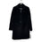 Calvin Klein Single Breasted Cashmere Wool Blend Reefer Coat Black Size 6 $400