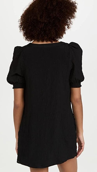 BB Dakota Women's Fields Of Gold V-Neck Dress Black Size XS