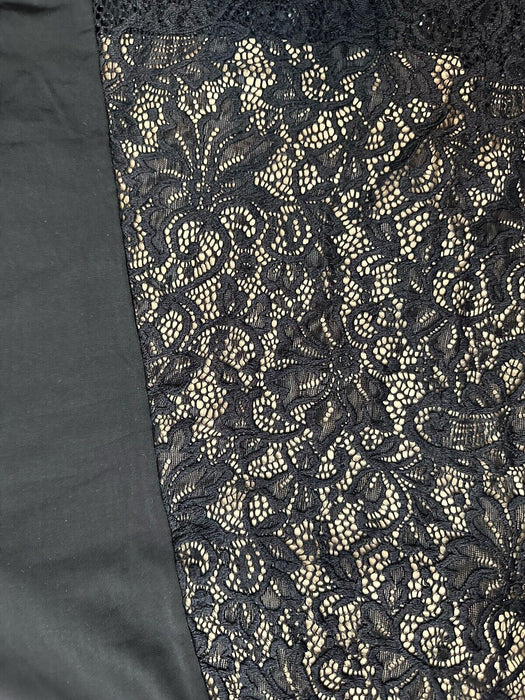 Kimi + Kai Tilda Maternity Lace Trim Mermaid Maxi Dress Size S in black