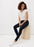 Phase Eight Amina Skinny High Rise Leggings Travail Jegging Indigo Taille 12 US