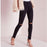 MISSGUIDED VICE  HIGHWAISTED SLASH RIPPED KNEE SKINNY JEANS BLACK UK8/US4 26