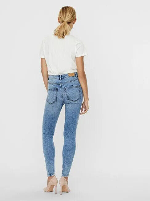 Vero Moda Denim Sophia High Rise Skinny Jeans Light Blue Size XS L.32