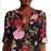 Catherine Catherine Malandrino Hi-Lo Woven Tunic Black Floral Print Size S $99