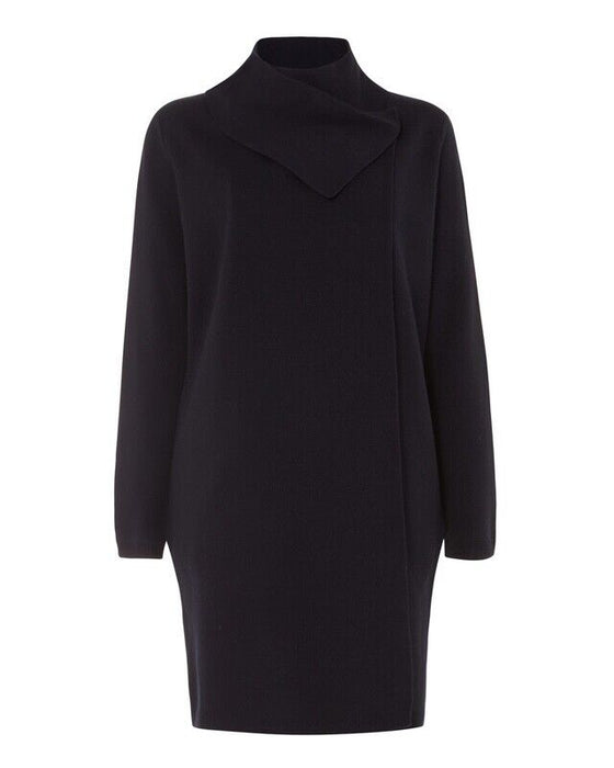 Phase Eight Belen Jacquard Knitted Coat Navy Size 12UK 8US