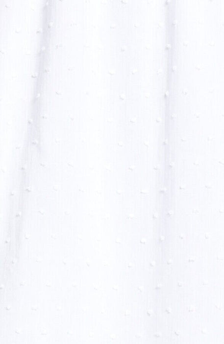 BP. Swiss Dot Ruffle Cotton Mini Sundress In Off White Size XXS fits as XS