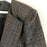 Amanda + Chelsea Brown Plaid Longline Open Front Topper Jacket Size M $180