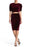Free Press Nordstrom Velvet Velour Ruched Skirt size M burgundy
