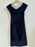 Xscape $369 Womens Wrenley Short Off The Shoulder Scuba Crepe Dress Navy Size 12