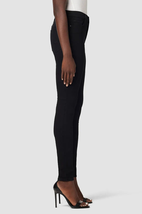 Hudson Barbara High Waist Super Skinny Ankle Jeans In Black Size 25 ($195 )