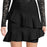 BCBGMAXAZRIA Women's Bridgett Asymmetrical Ruffle Mini Skirt Black Size L $296