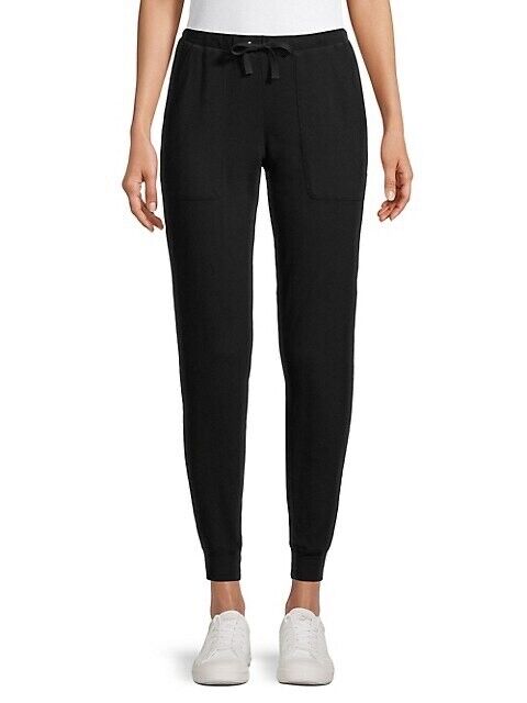 Core Life  women's Pocket Front Joggers in black 100% cotton