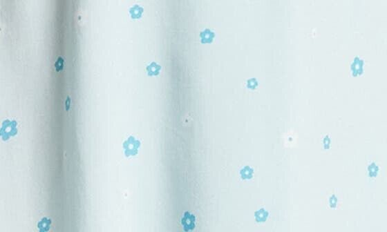 Abound Short Sleeve Floral Wrap Dress In Blue Glow Mckenna Floral Size S