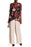 Catherine Catherine Malandrino Hi-Lo Woven Tunic Black Floral Print Size S $99