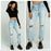 Daze Denim Loverboy Light Wash Distressed High Rise Boyfriend Jeans Size 29