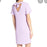 Charles Henry Lilac lavender tie back v neck dress Women Size L