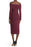 AFRM Azani Off-The-Shoulder Bodycon Dress Burgundy Size S
