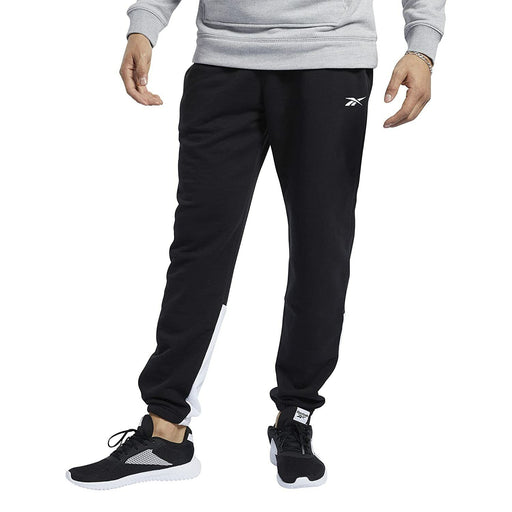 REEBOK Logo French Terry Joggers In Black size XL