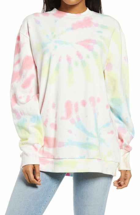 AFRM Diana Colourful Tie Dye Sweatshirt Nordstrom Size XS
