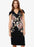 Phase Eight Nara Floral Embroidered Dress In Navy Size 4 $319