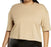 BP. Cool Girl Crop Short Sleeve T-Shirt Top In Beige Nougat Plus Size 3X