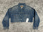 Grlfrnd Eve Cosmic Ray Pearl Embellished Denim Trucker Jacket $460 size M