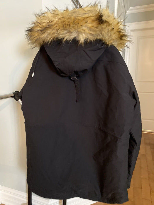 The Kopples Cotton Parka With Faux Fur Collar Black Size 2 Fits As Large $725